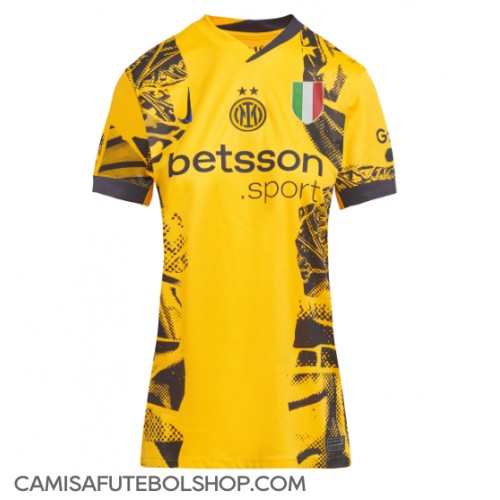 Camisa de time de futebol Inter Milan Replicas 3º Equipamento Feminina 2024-25 Manga Curta